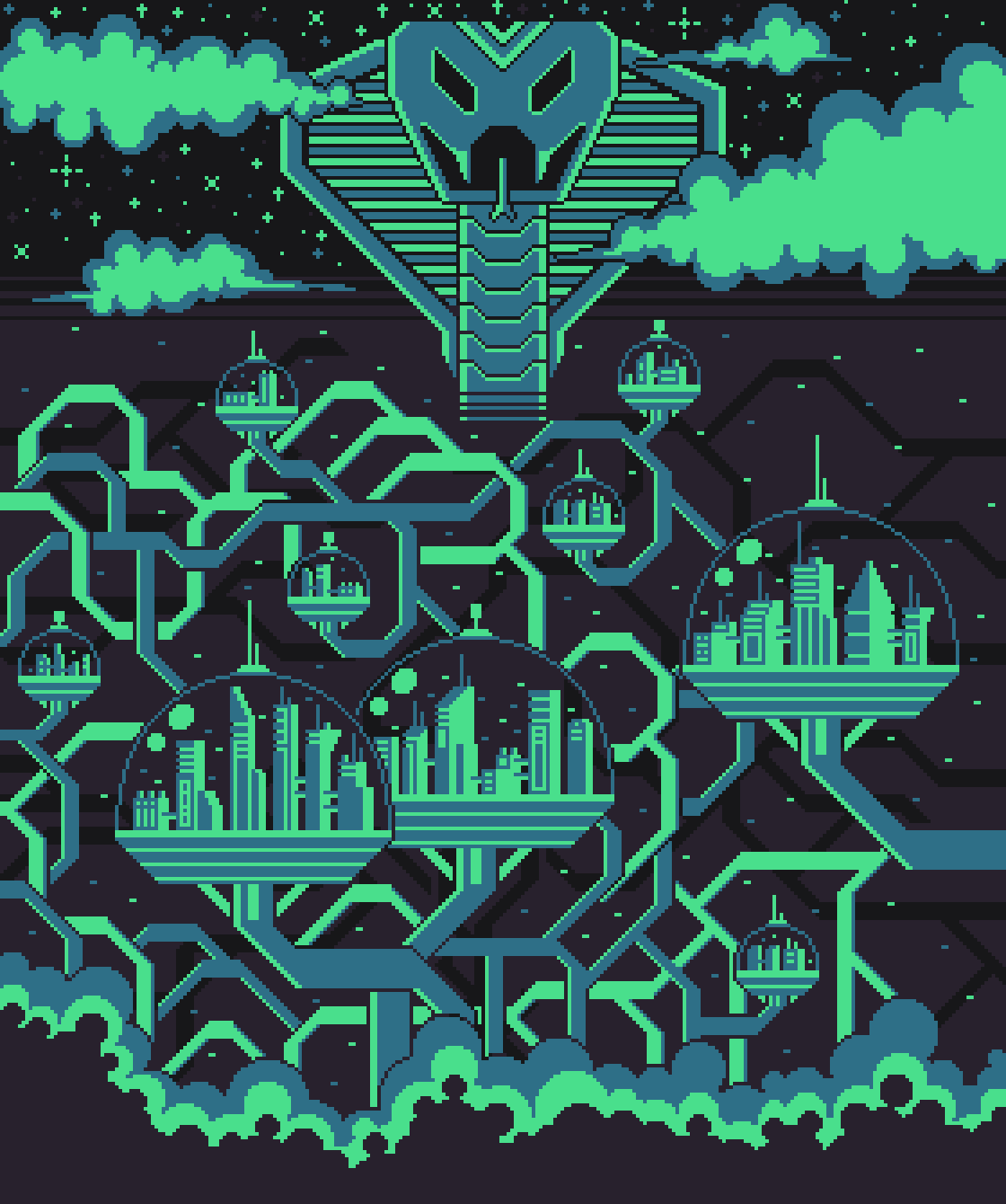 Pixilart - misty city by black-ending