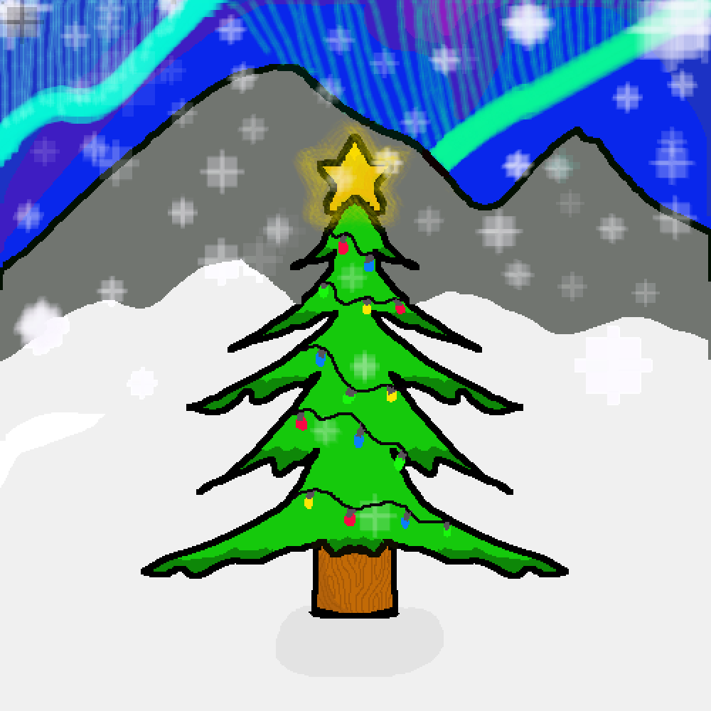 Pixilart Pixel Xmas Tree By Fennec Fox