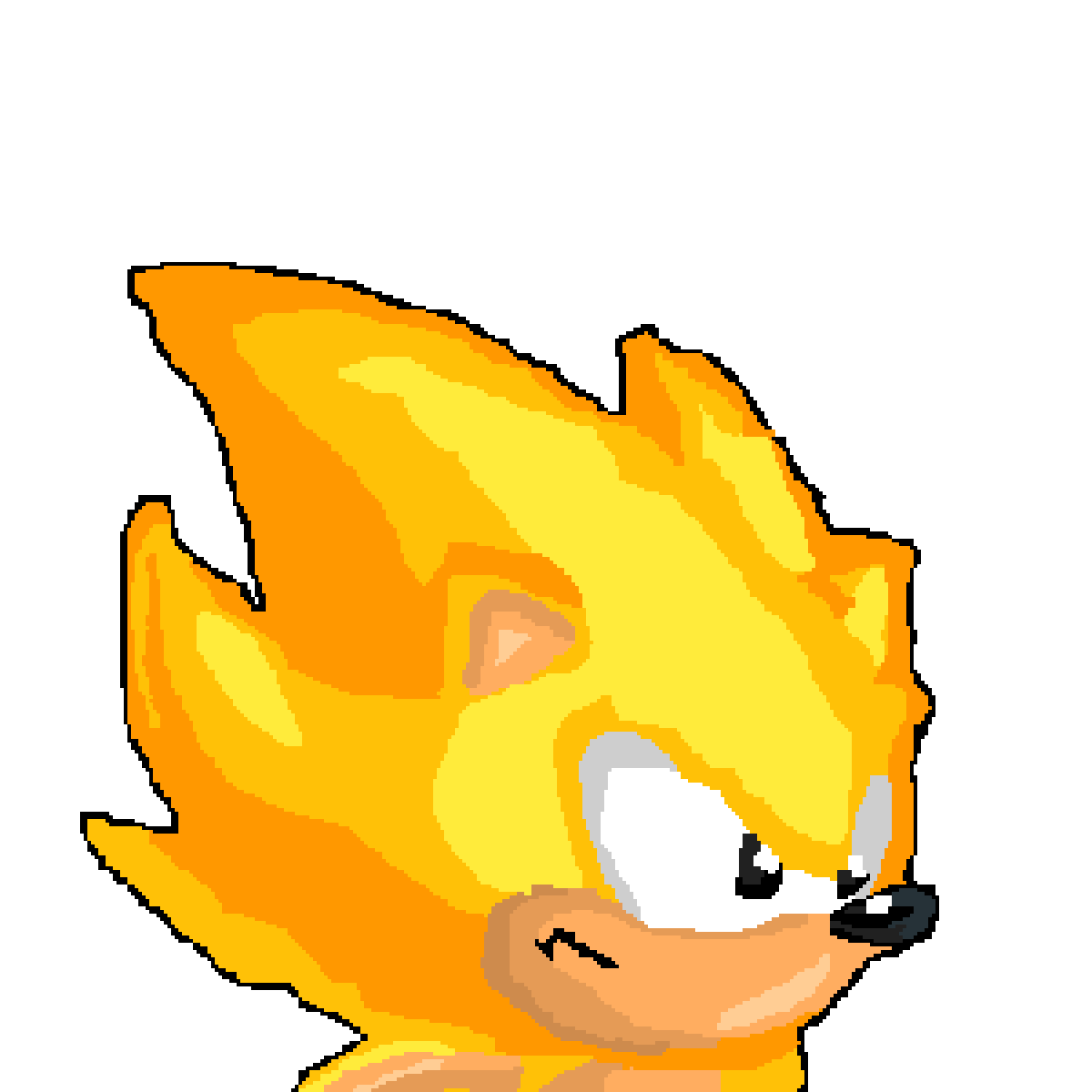 Pixilart - super sonic by atobin0002