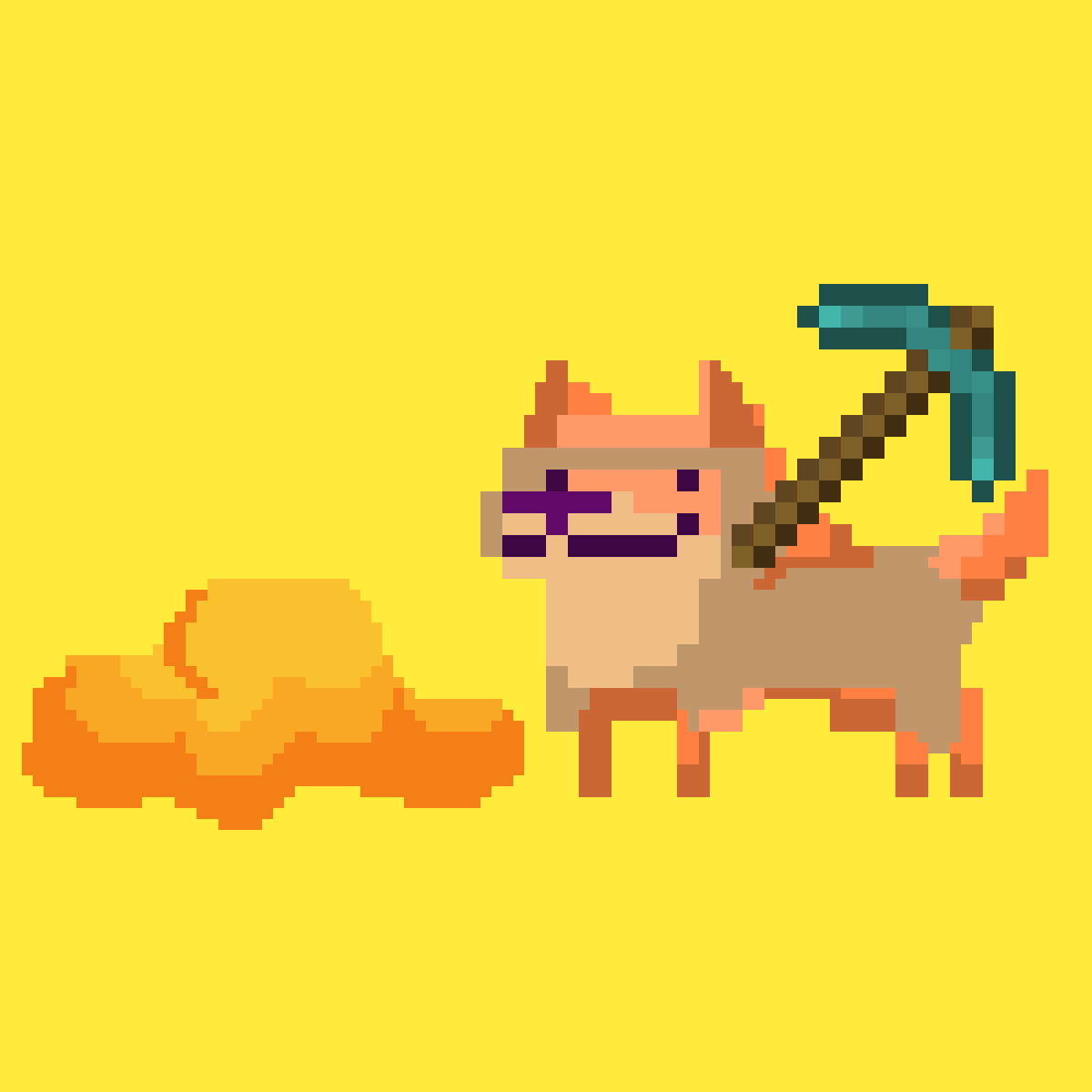 Pixilart - Doge Miner on Jupiter by Clacxzy