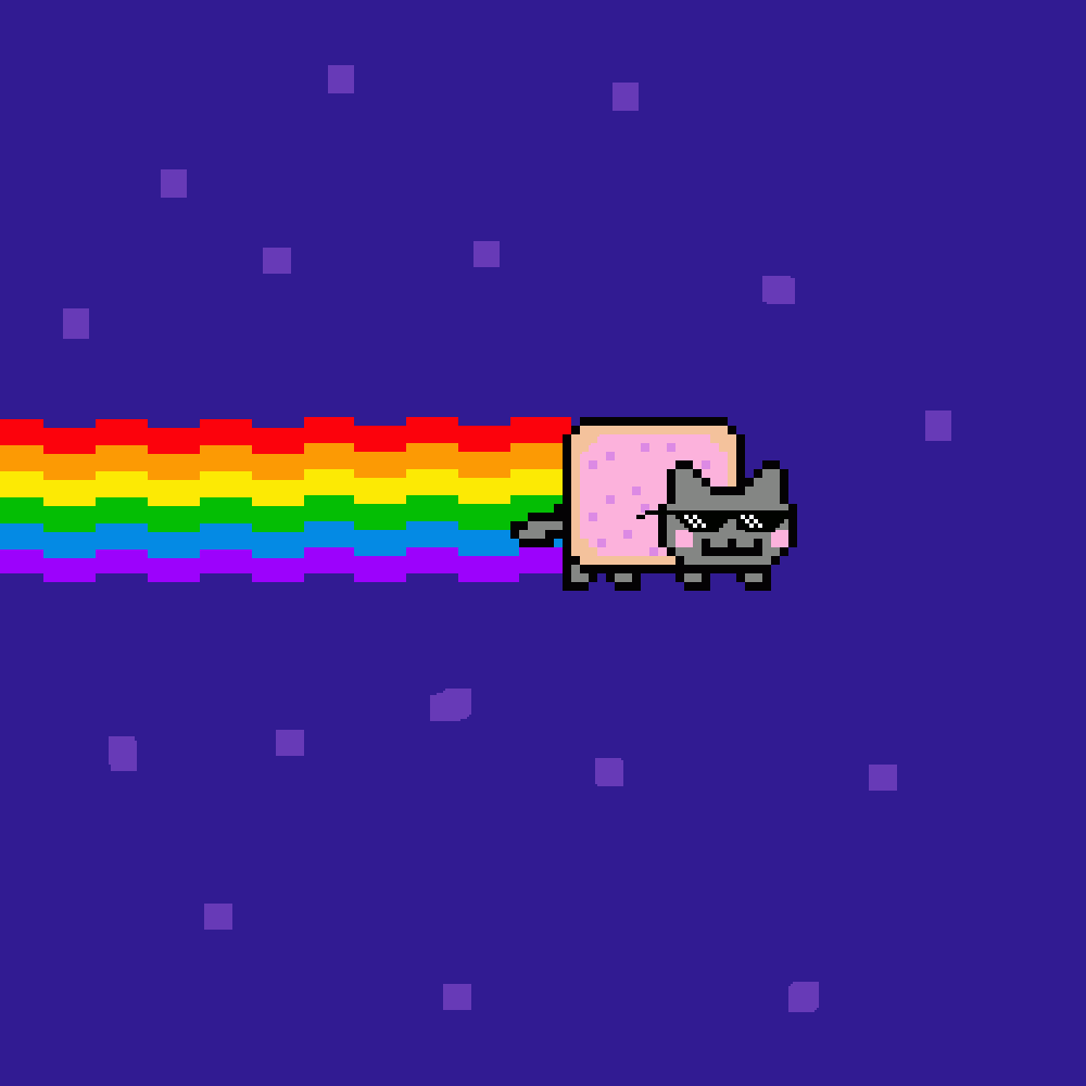 Pixilart - nyan cat by cursedwillows
