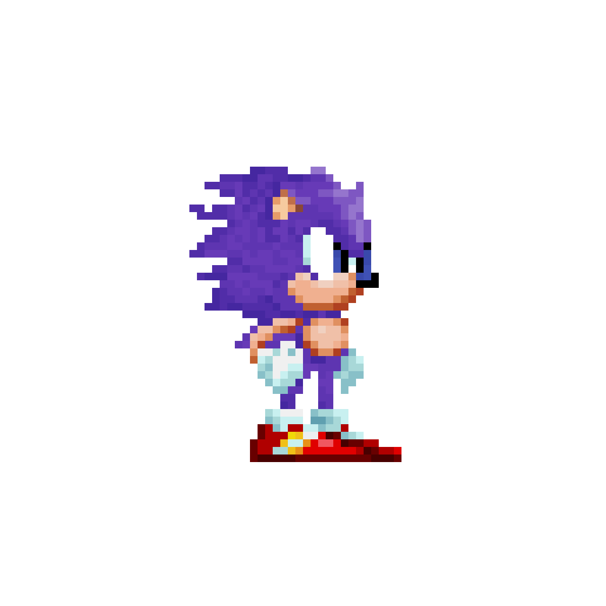 Pixilart - Purple Sonic The Hedgehog by JoJoFanandGamer