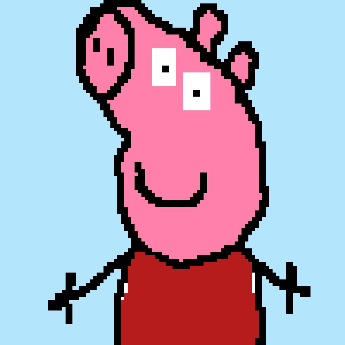 Pixilart - Peppa Pig by Cookie-dough