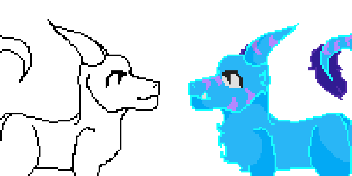 Editing Dragon Collab - Free online pixel art drawing tool - Pixilart