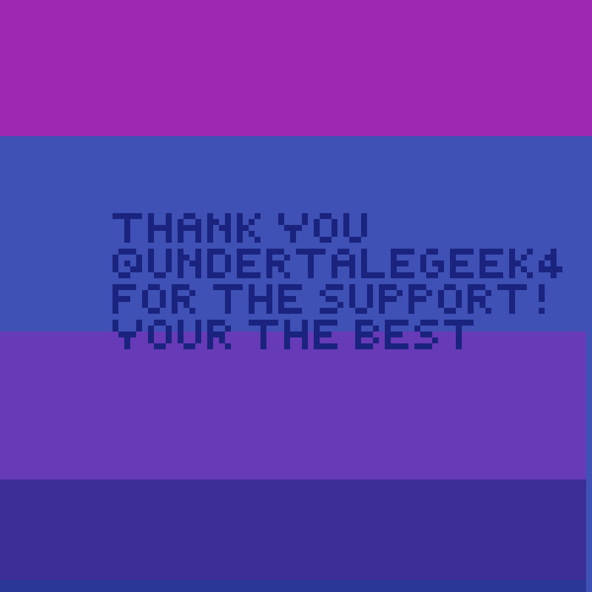 A thank you