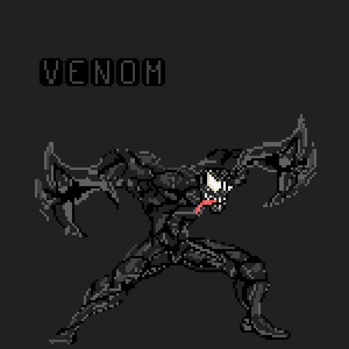 Pixilart - venom by Glitched-artist