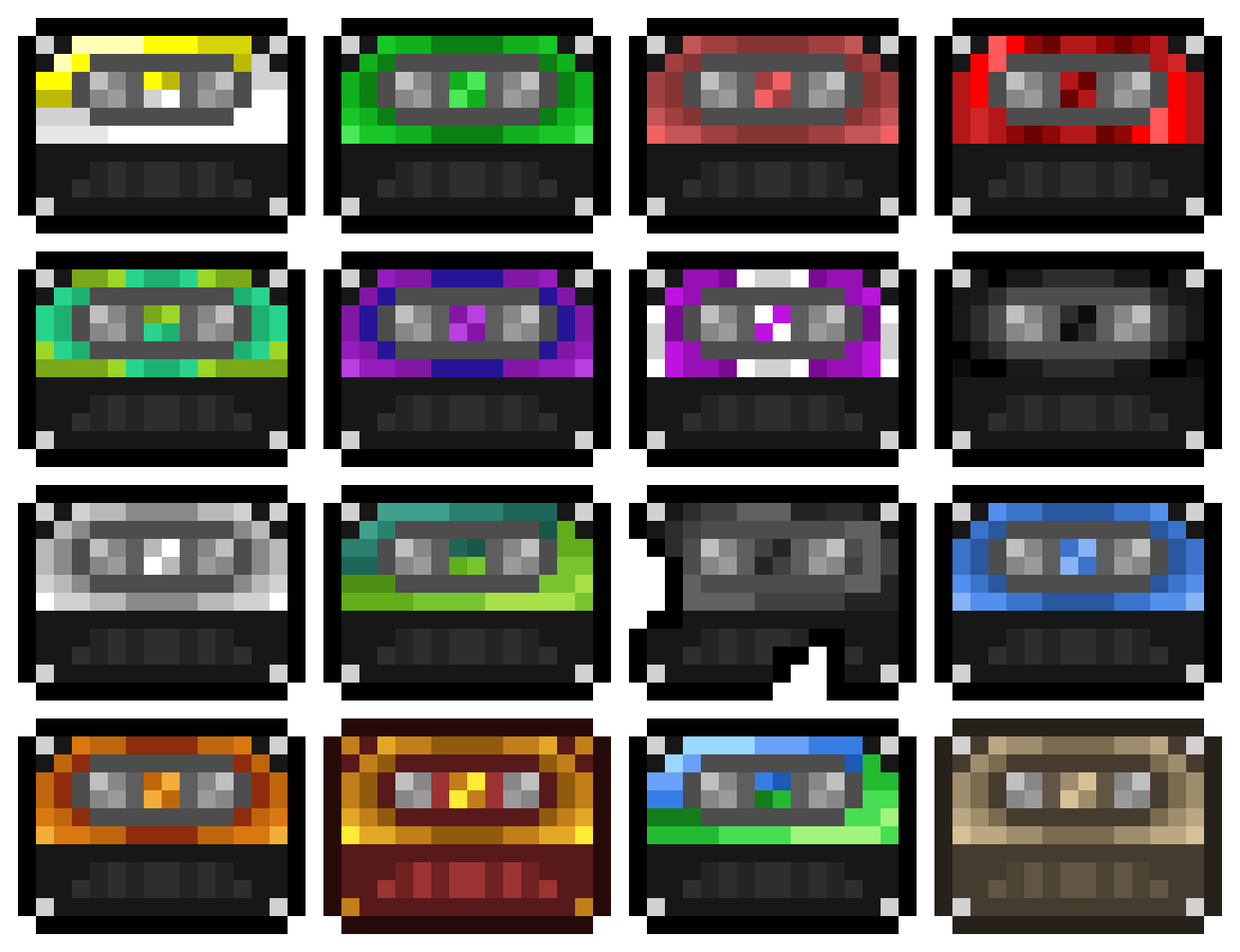 Pixilart Minecraft Cassette tapes by SourStew47