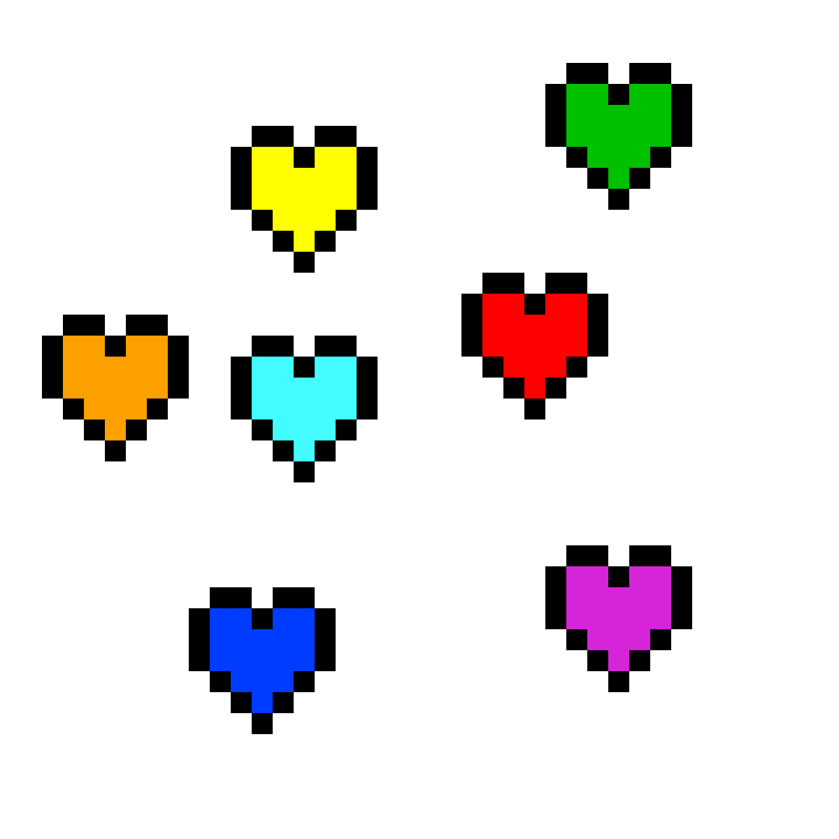 Pixilart Undertale Soul Colors By Le Smol Child