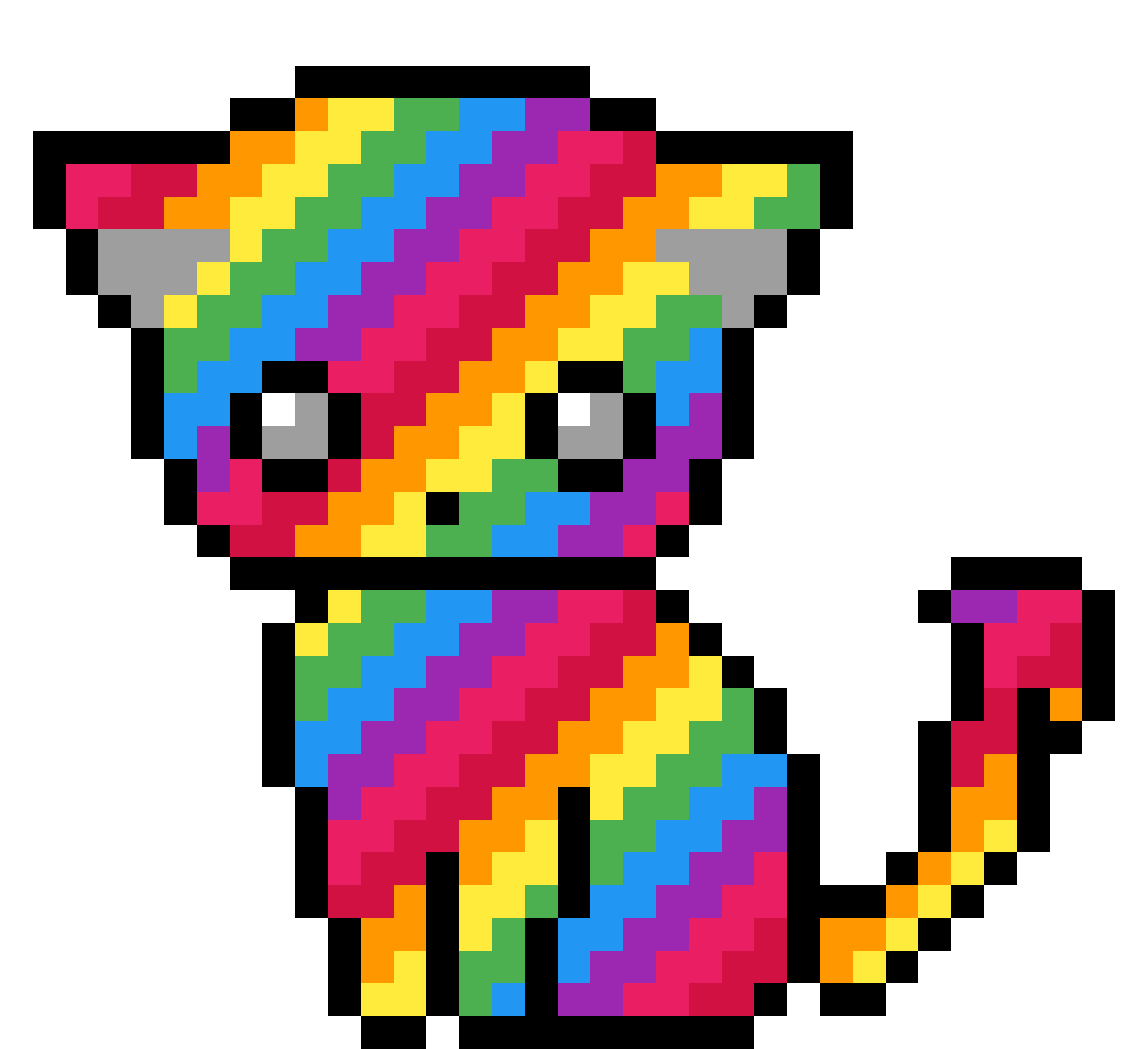 rainbow kitty