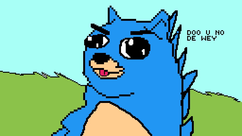Sonic Doge DO YOU KNOW TO WAY by PoptartAnimator