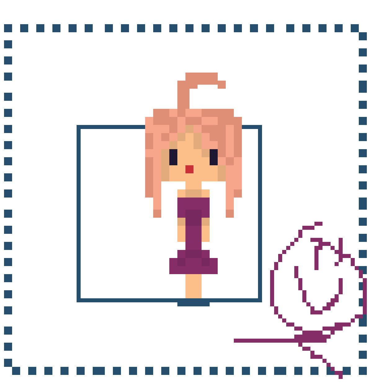 Pixilart pixel girl by Viola