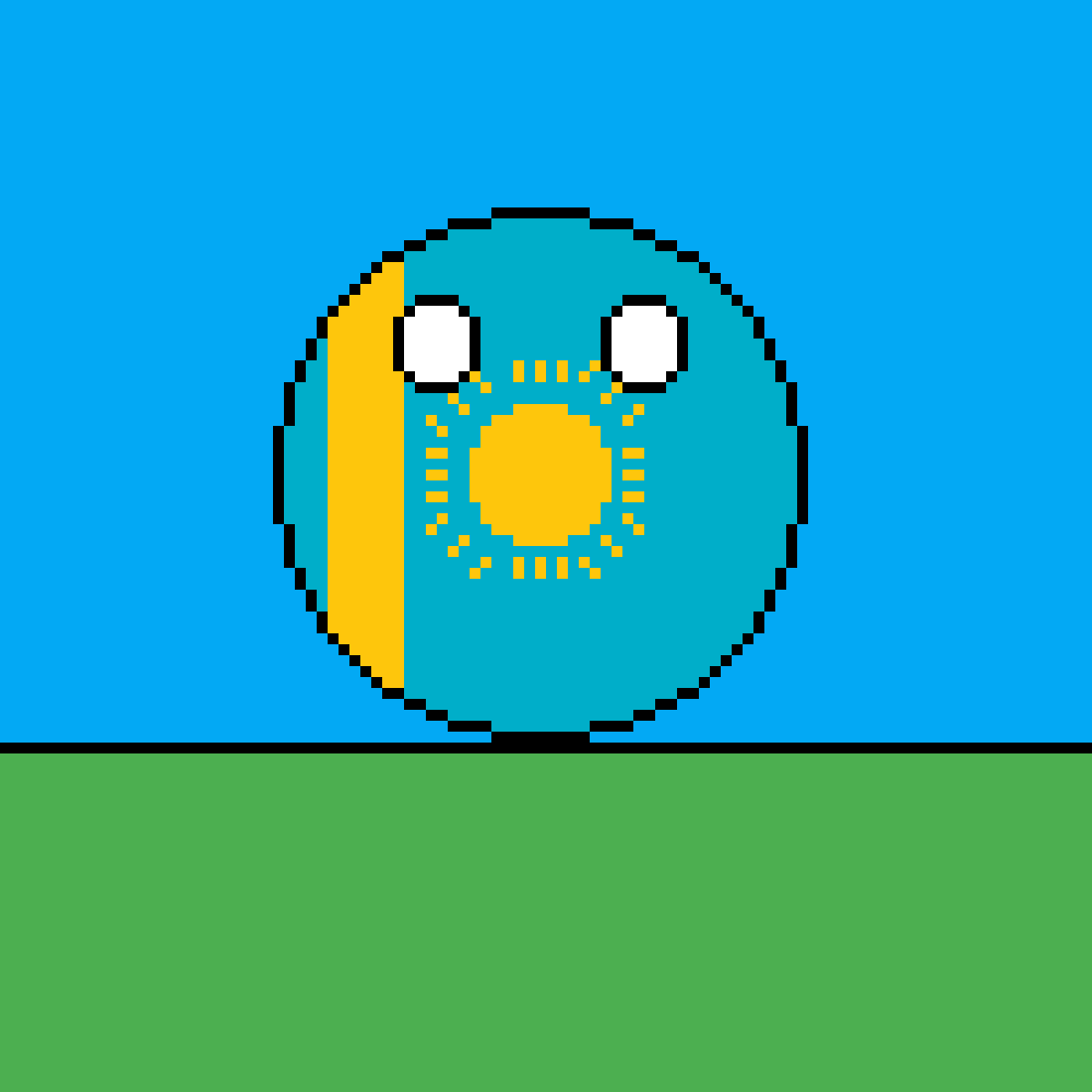 Pixilart - Kazakhstan ball by USA-Ball