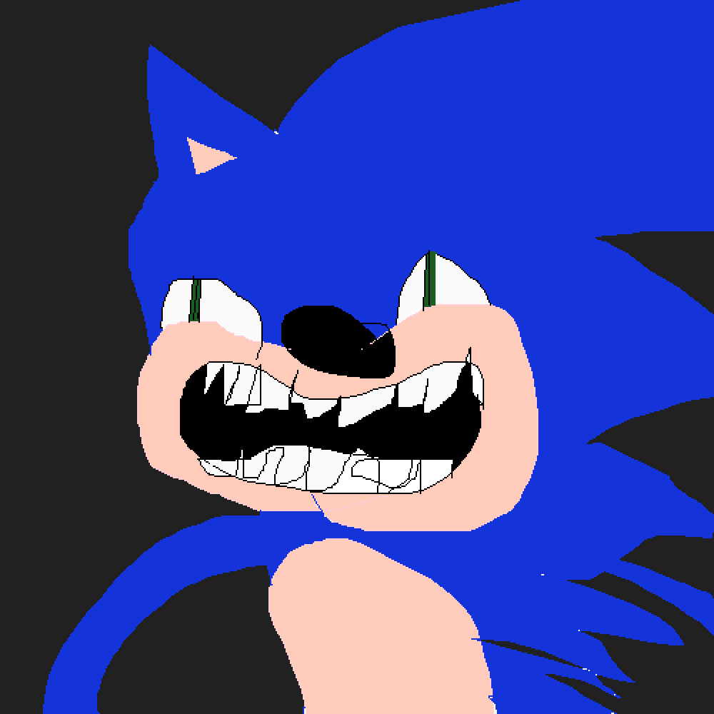Pixilart - Oh yeah crusty sonic man by fox12345cool