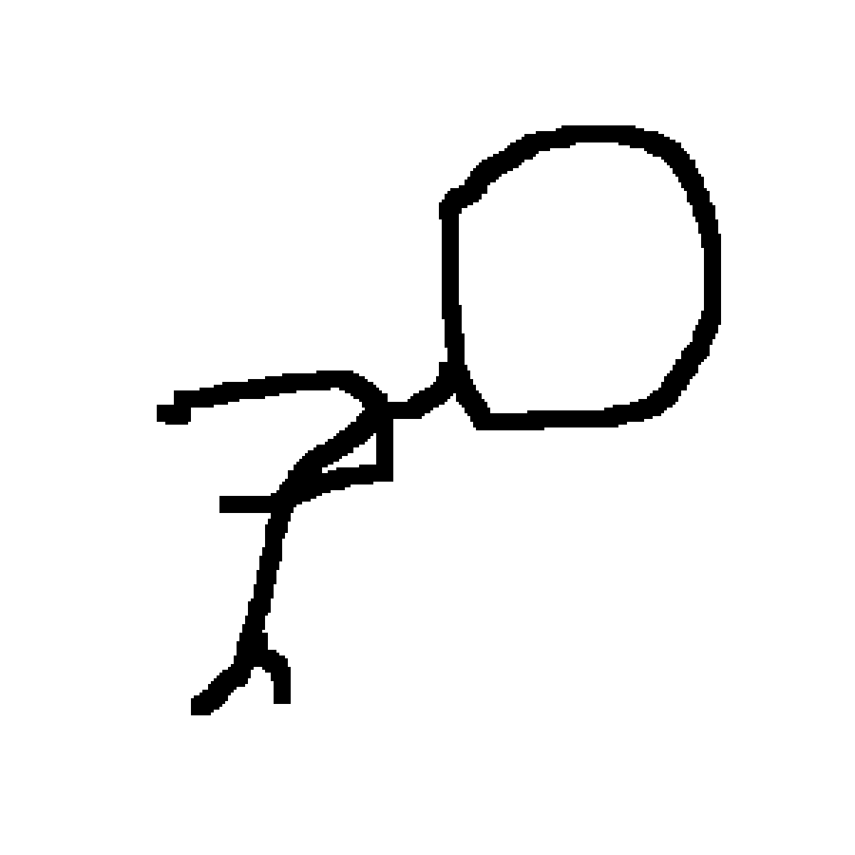 Pixilart - stick figure bowing by LOLivers