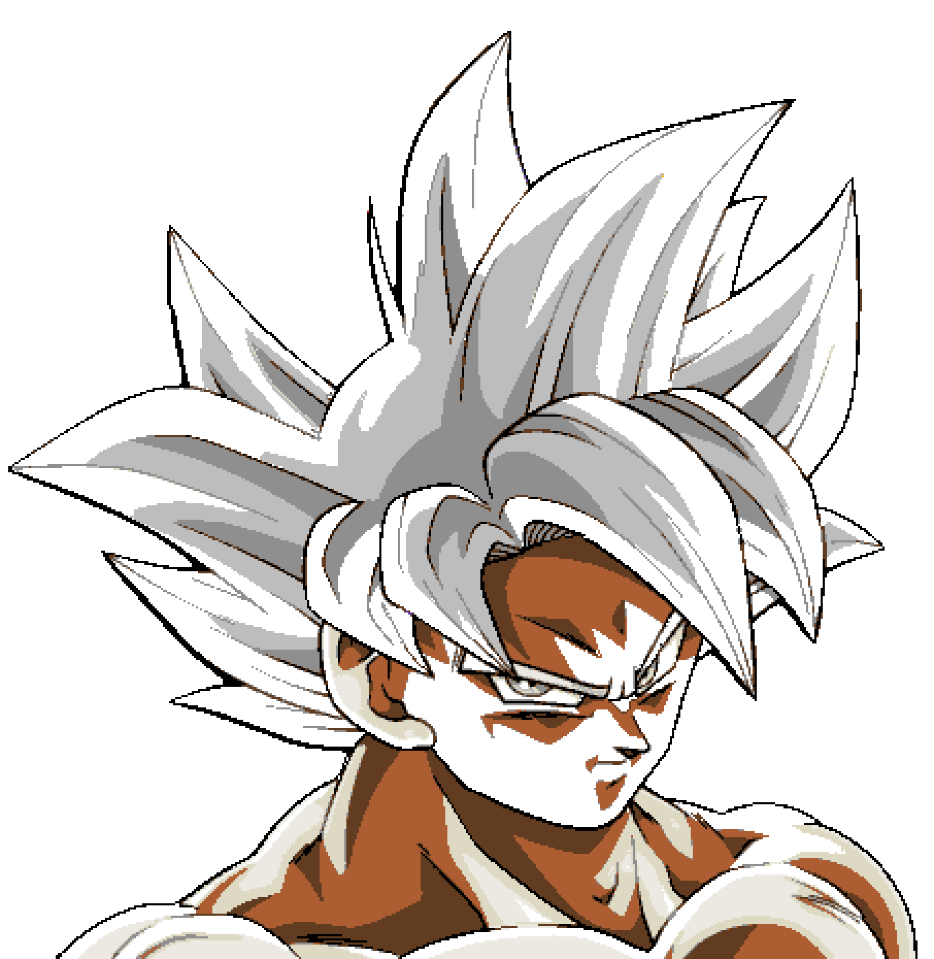 Pixilart - UI goku by Twitch-Pog, image size:1359x1395