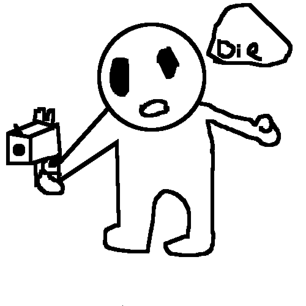 Pixilart - ─╤╦︻3=(◣_◢)=Ƹ︻╦╤─ by Usename