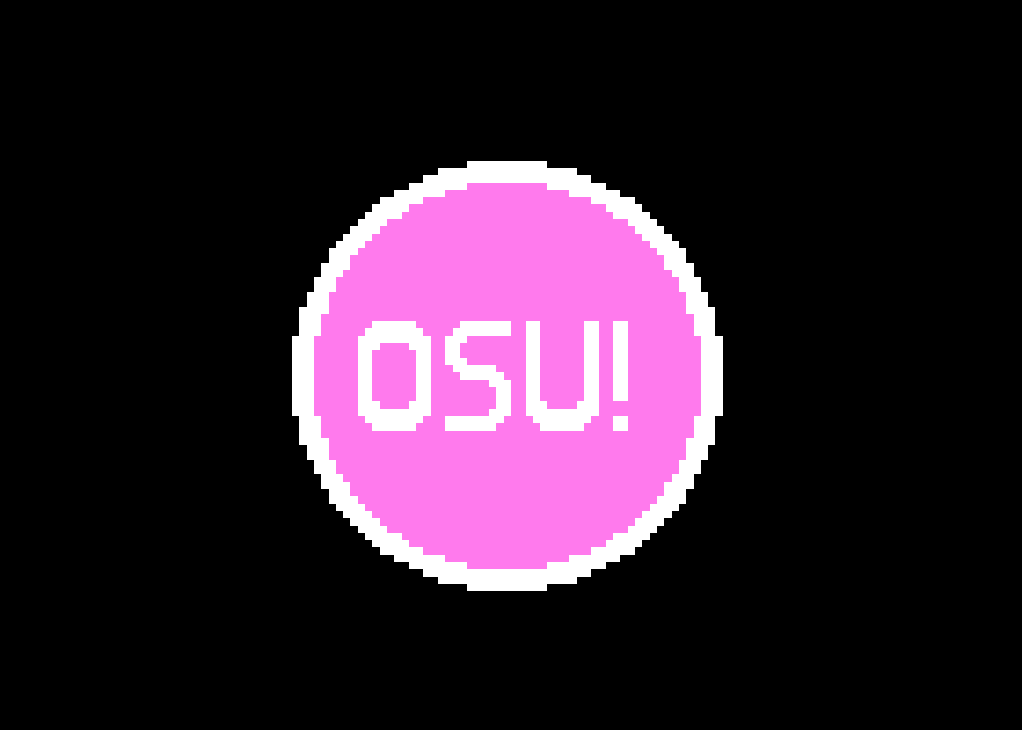 Pixilart - osu logo by Anonymous