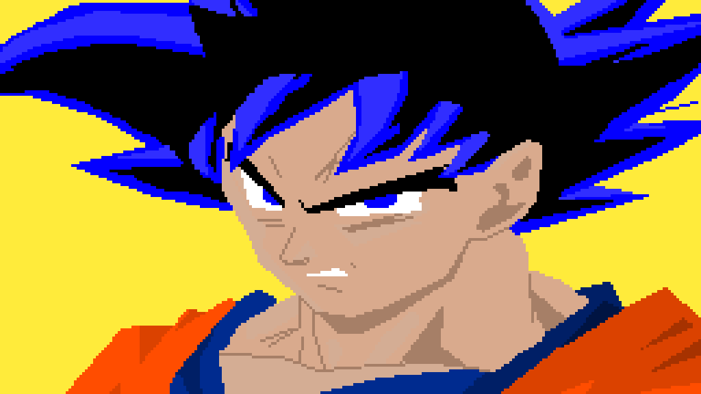 Pixilart Goku Death Note Style Ish By Wasabifour
