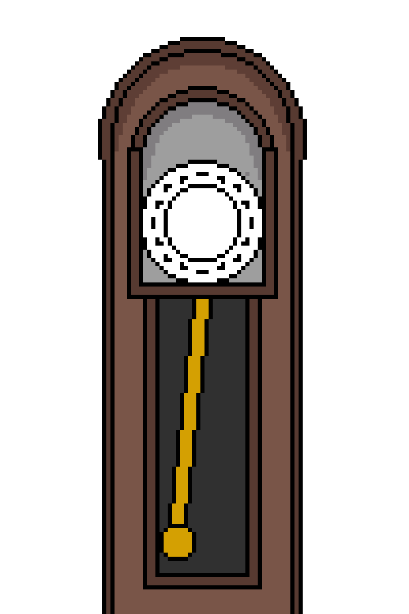 Pixilart grandfather clock by tewehigan1