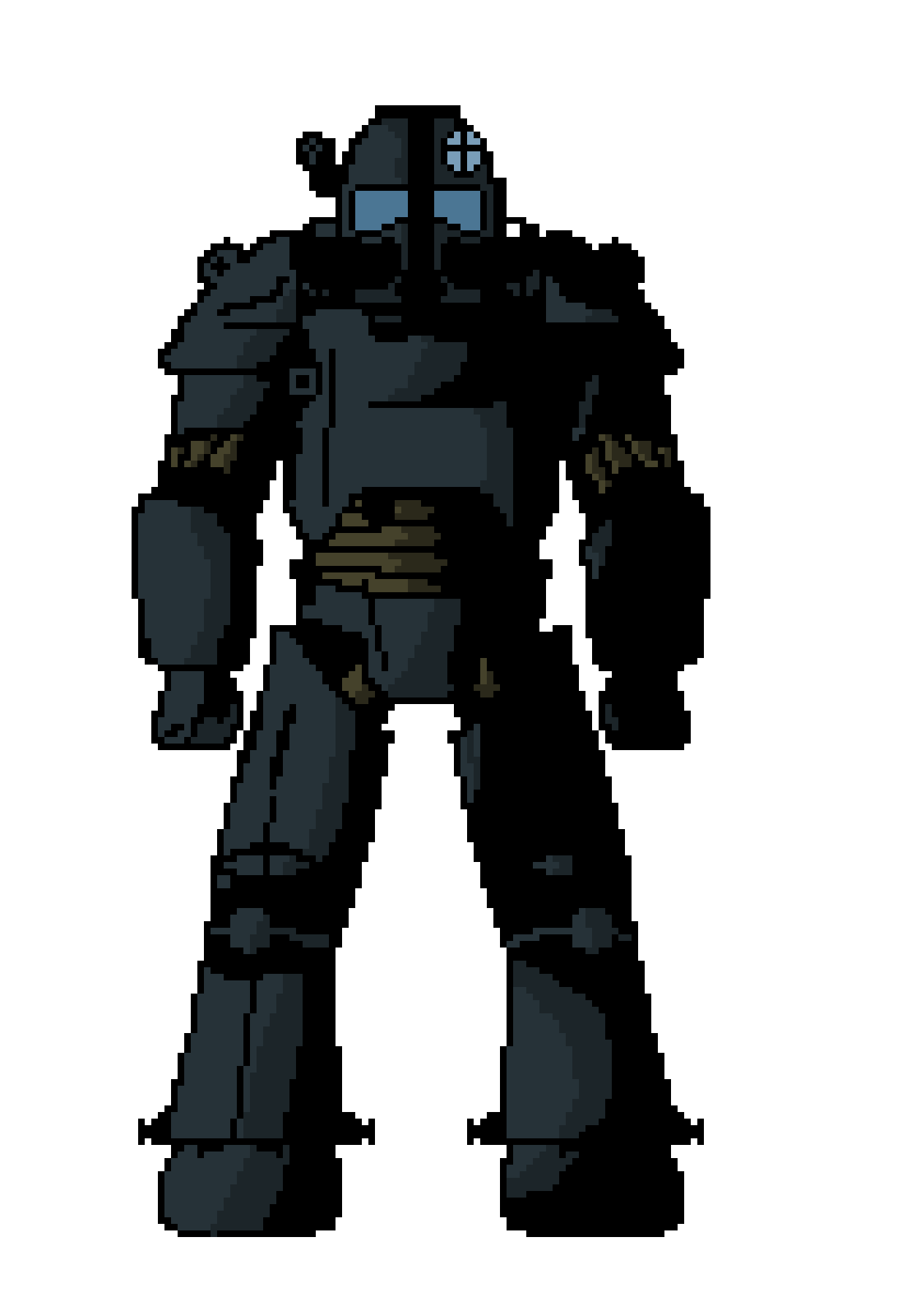 Pixilart T 45 Power Armor By Aidan Olver