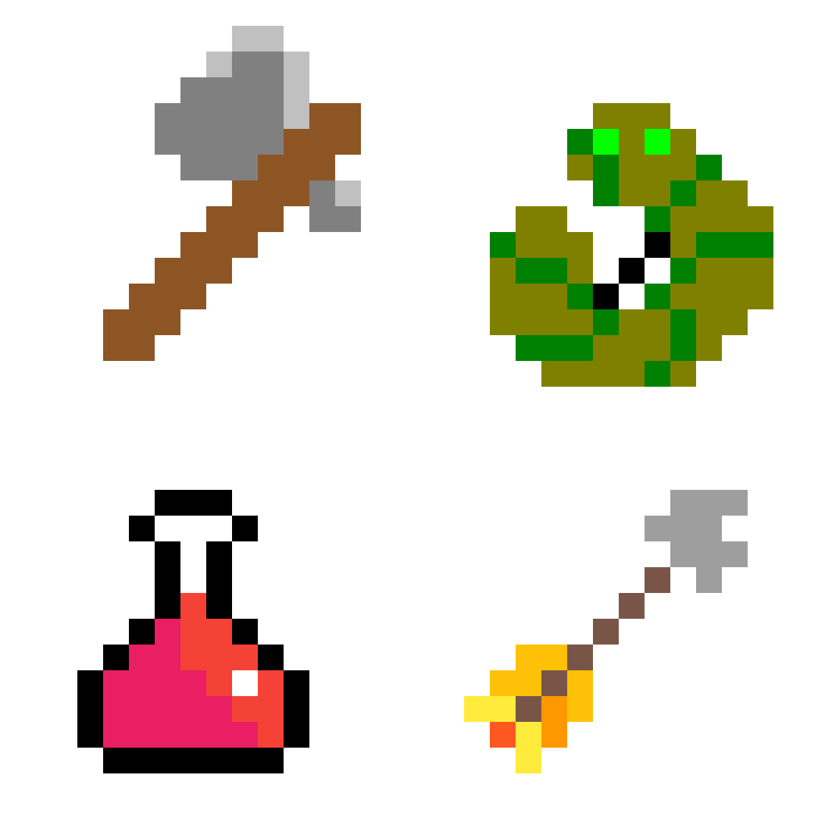 Pixilart RPG Retro game tools and enemies by PixelBoy101