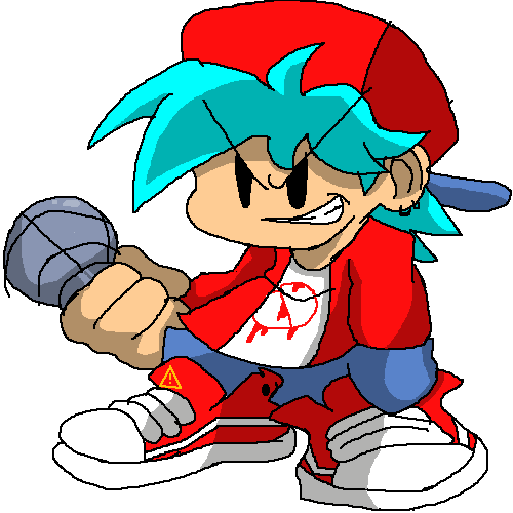 Pixilart - HD BF redesign wip by black-ending