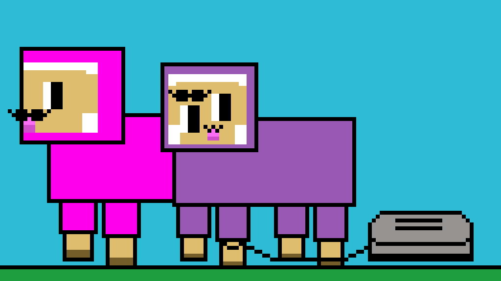 Pink Sheep Purple Shep And Toaster Pink Sheep Purple Shep And Toaster