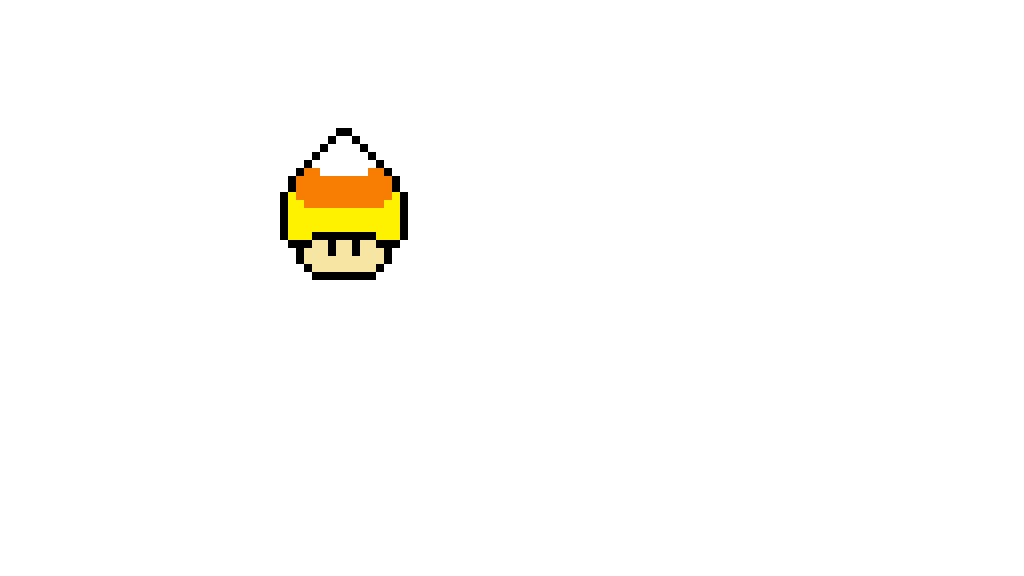 Pixilart Candy corn mushroom by SansGuyGaming