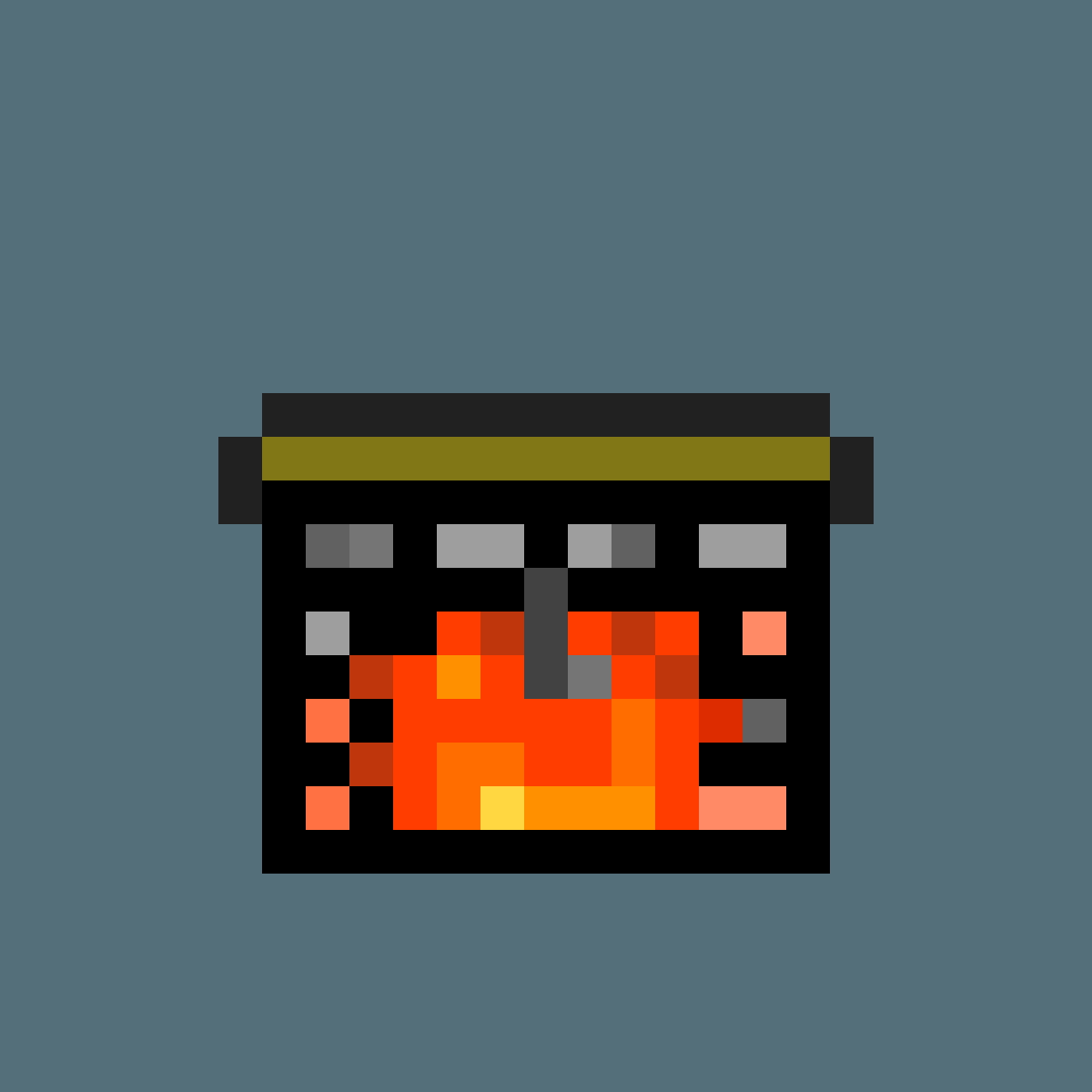 Pixilart Terraria Fireplace by ItsRev