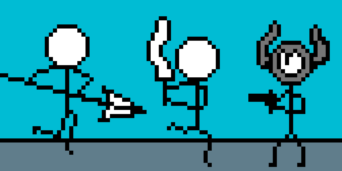 Pixilart Cartoon Wars Ii Spearsman And Swordsman Vs Gunner By Grandam67