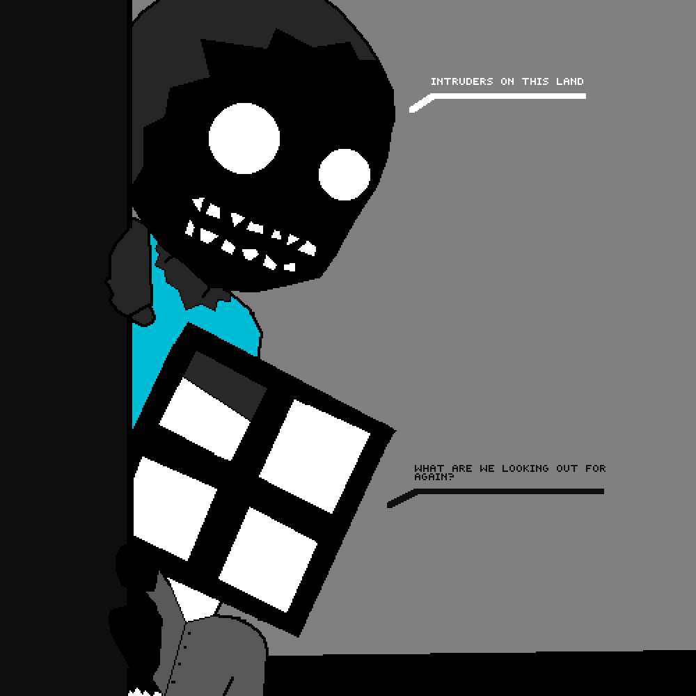pixilart no face and i looking out for trespassers by newsome