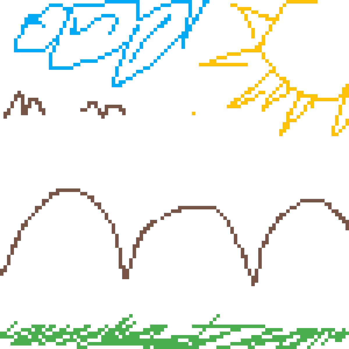 Editing bundok - Free online pixel art drawing tool - Pixilart