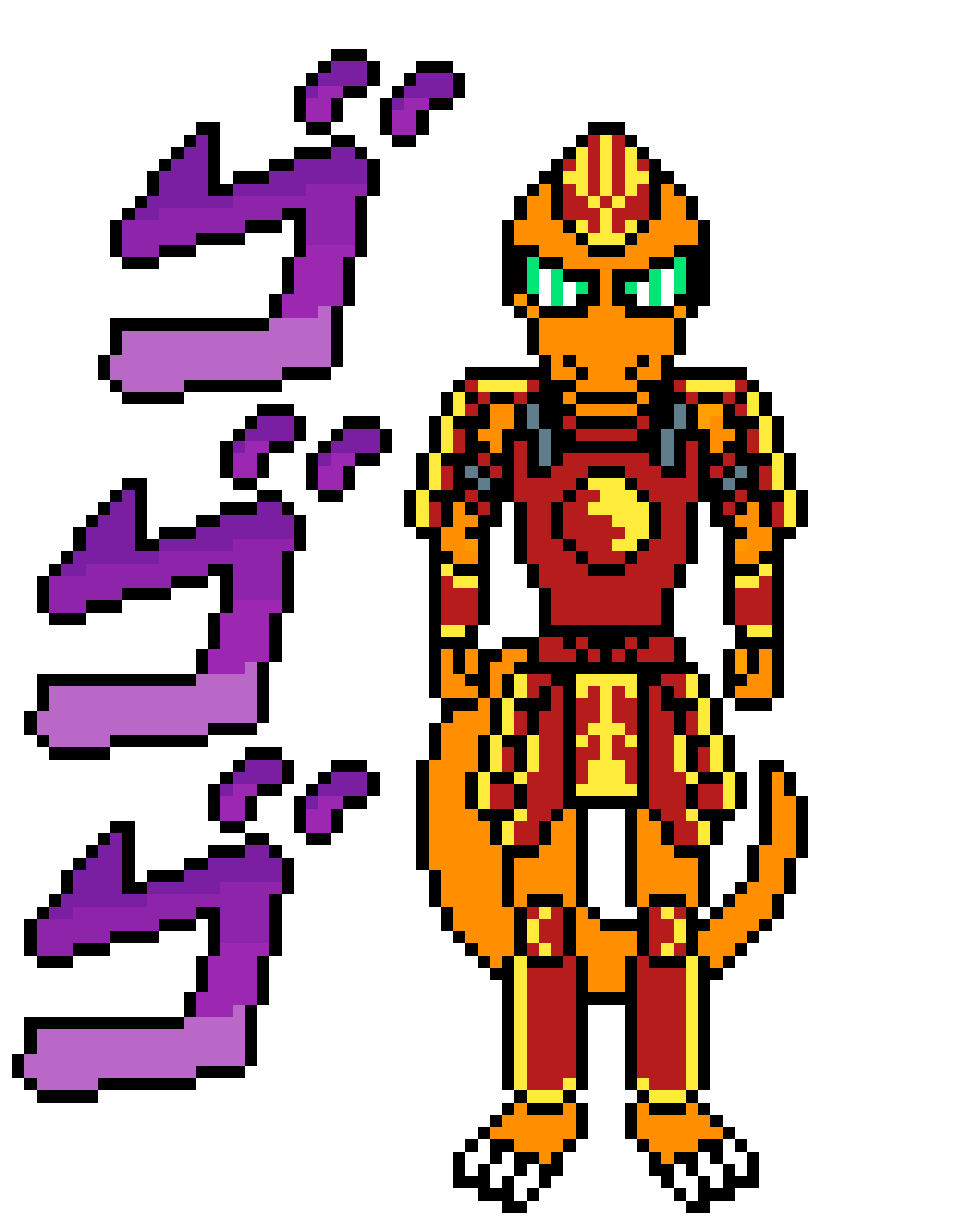 Pixilart Jojo Stand Dragonforce by PoisonClaw