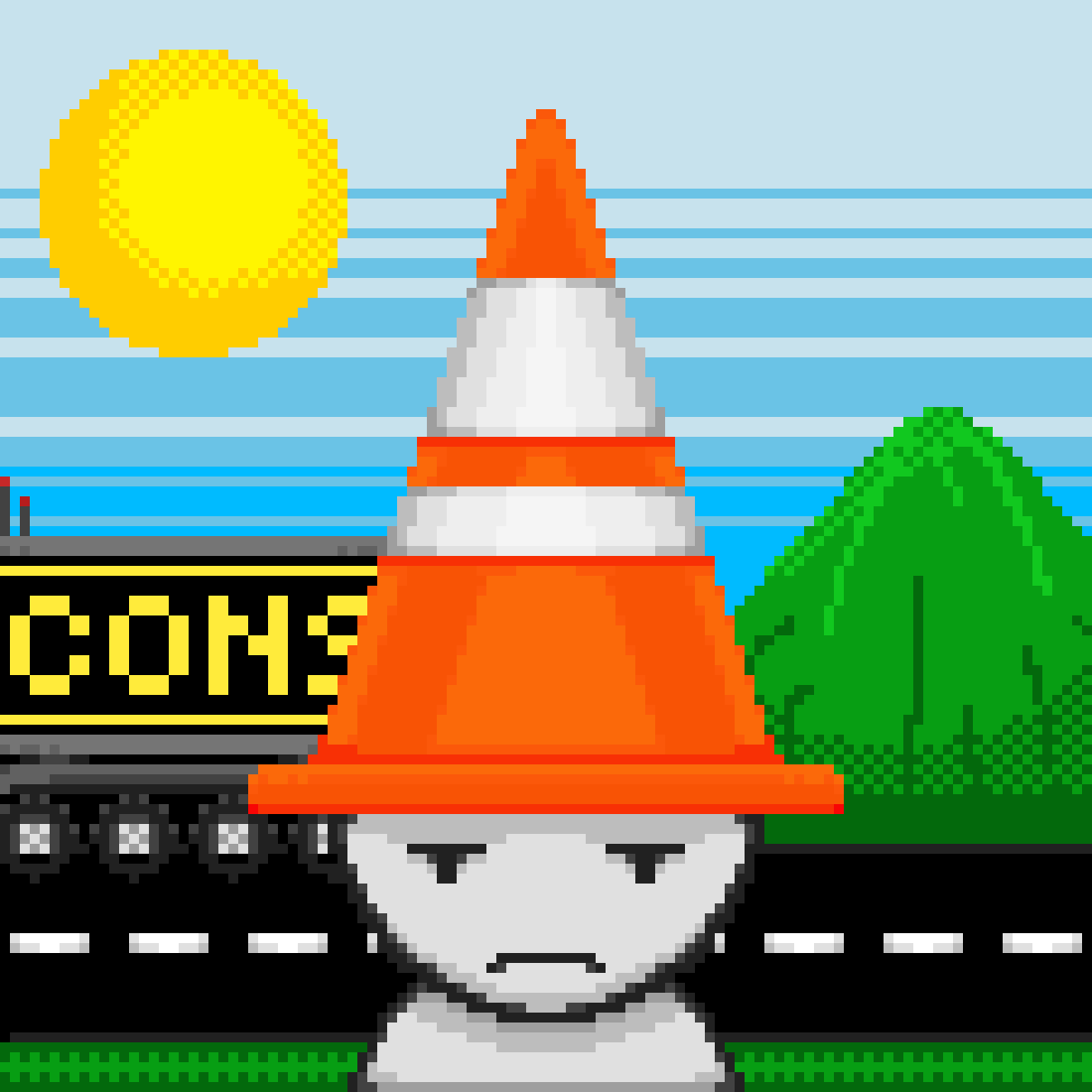 Pixilart Traffic Cone Wizard by Warlock3