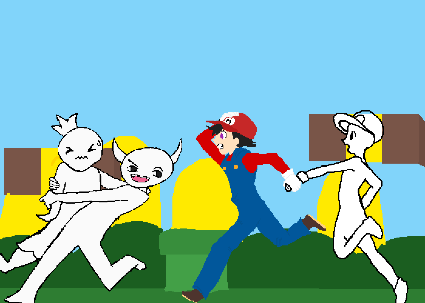 Pixilart - Super mario collab by alexgoat