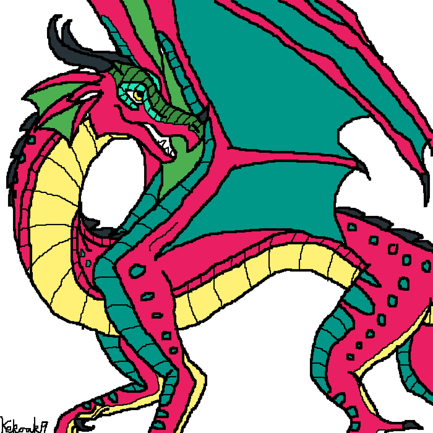 Pixilart Queen Fruit Bat by RyanDraws