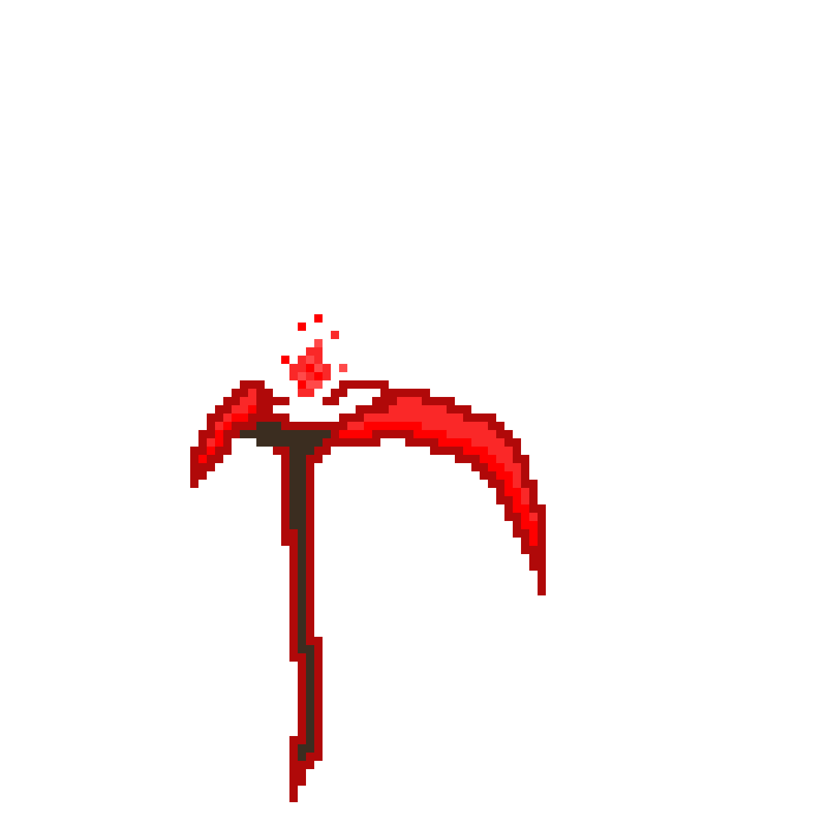 Pixilart Skeletal Champion's Scythe by SmashyTron