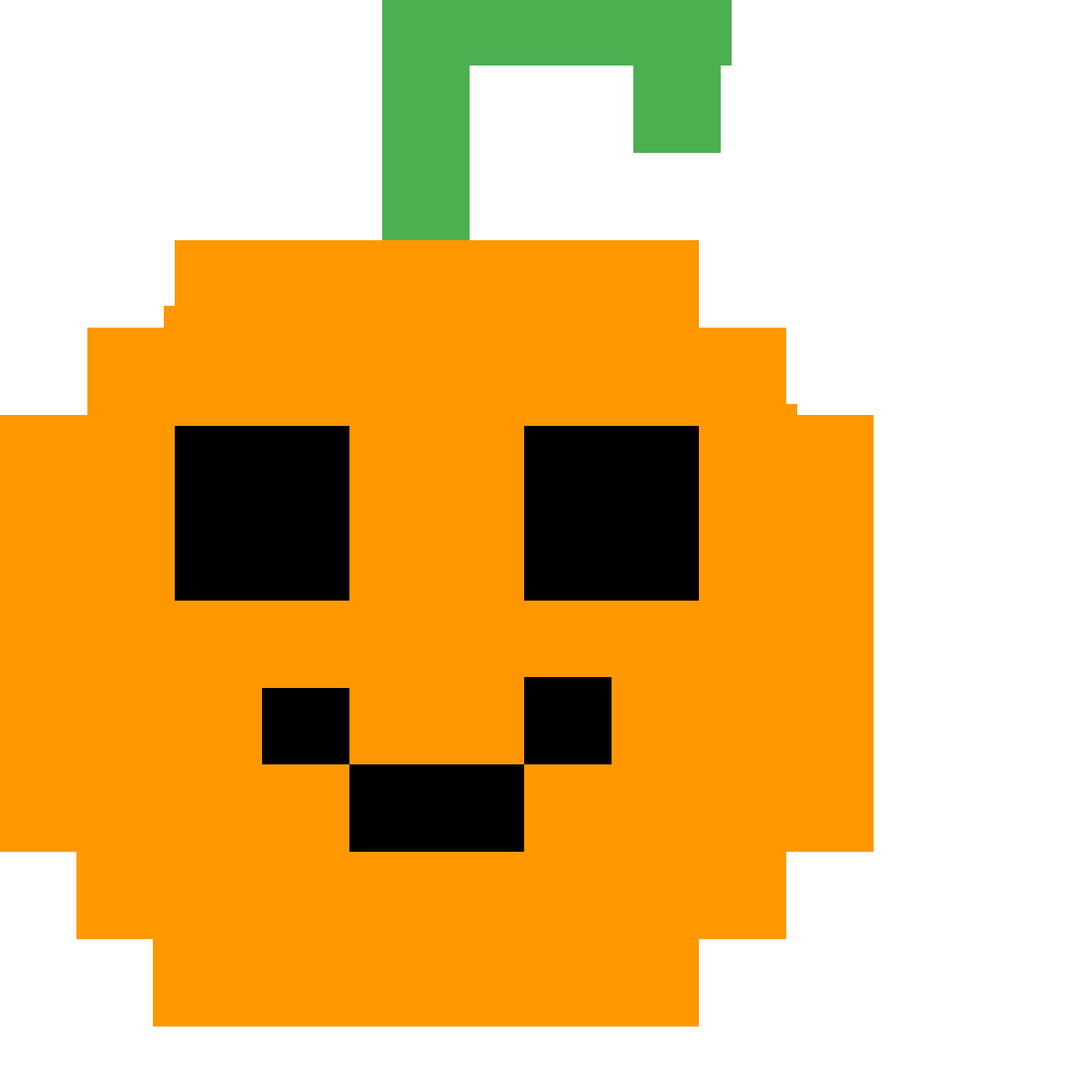 Minecraft pumpkin pixel art
