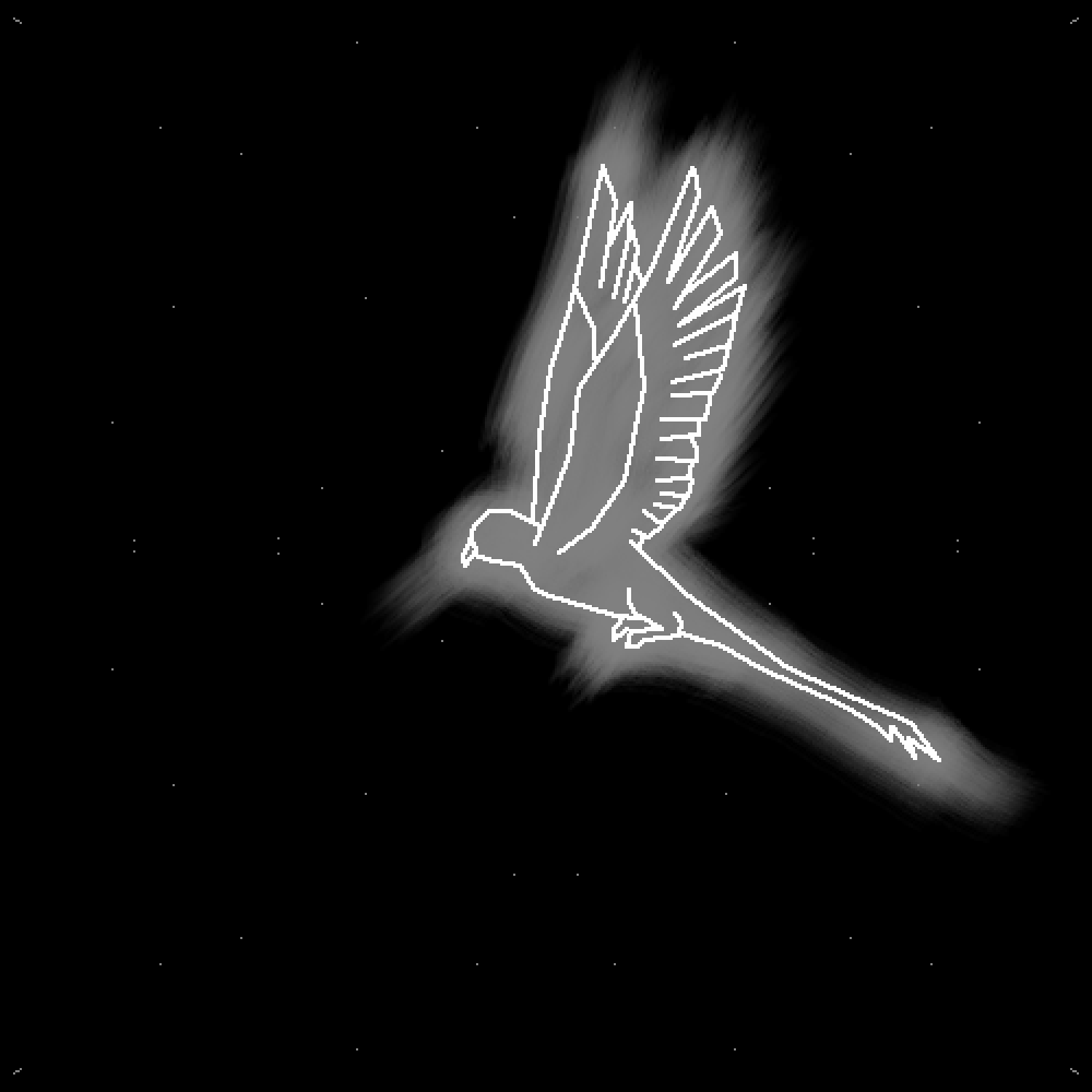 Pixilart Glowing flying bird by bloxxiyagustis