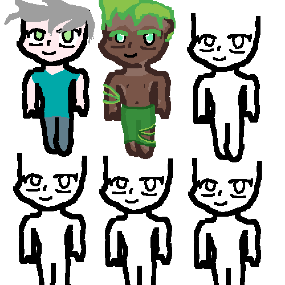 Editing chibi collab - Free online pixel art drawing tool - Pixilart