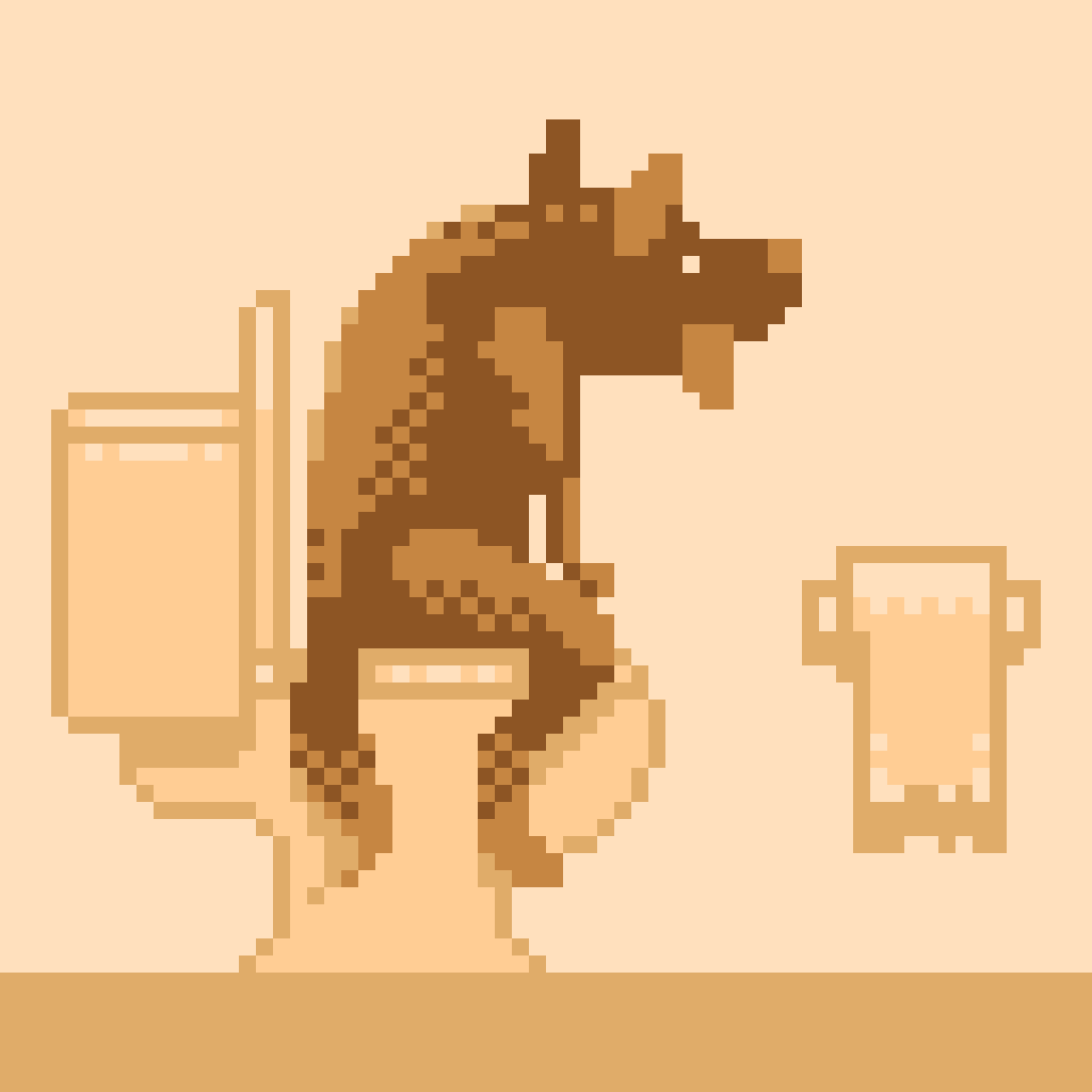 Dog Contemplates Existence by PixelPusher