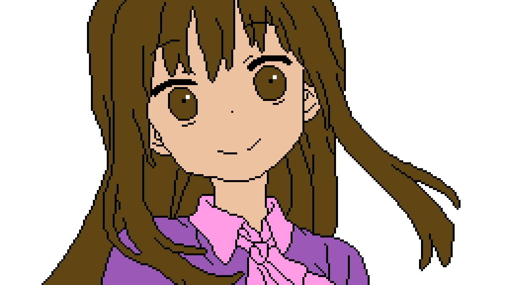 Pixilart - Cute Anime Girl (Color Me) by pokeelite5