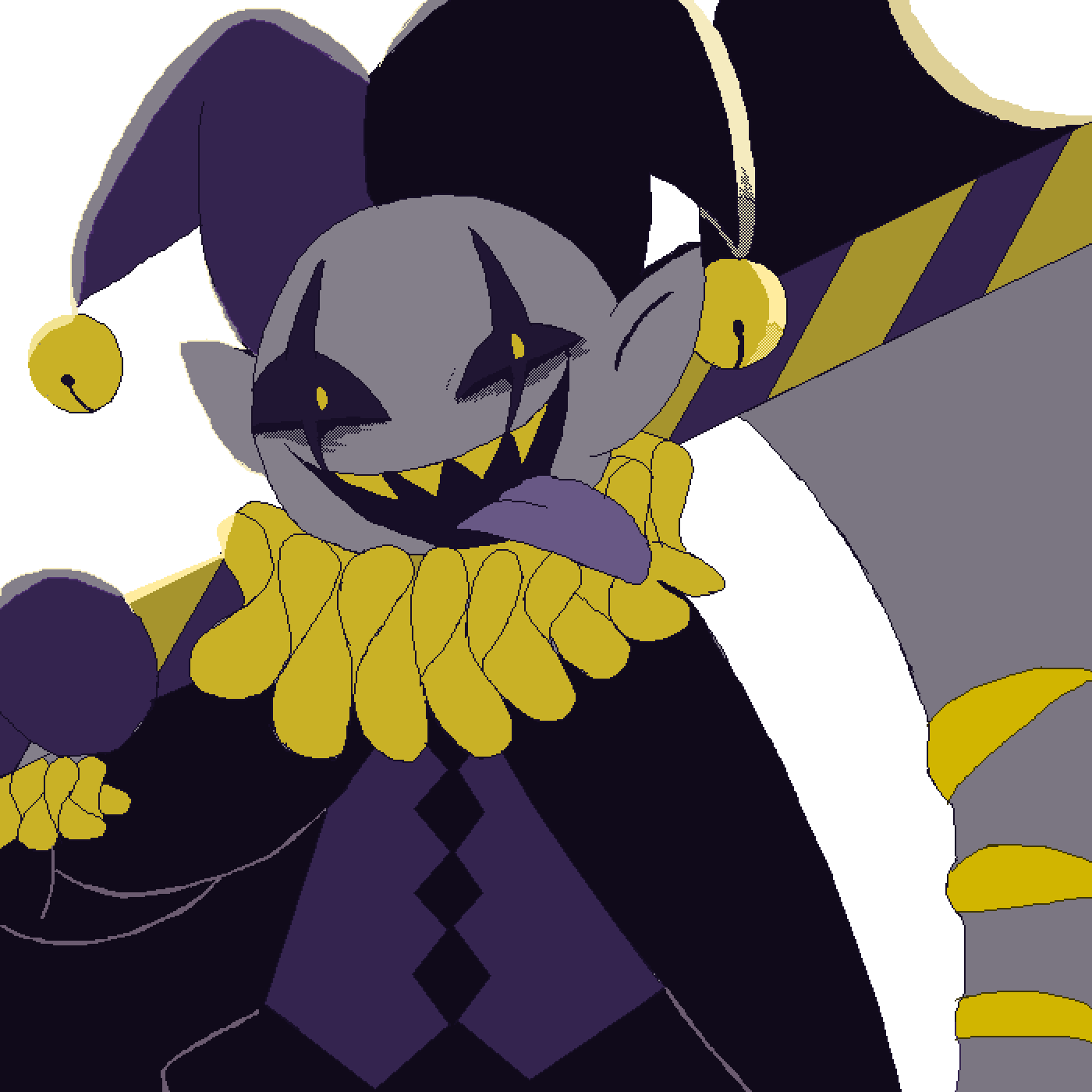 Pixilart - jevil X3 by BloobirdXP