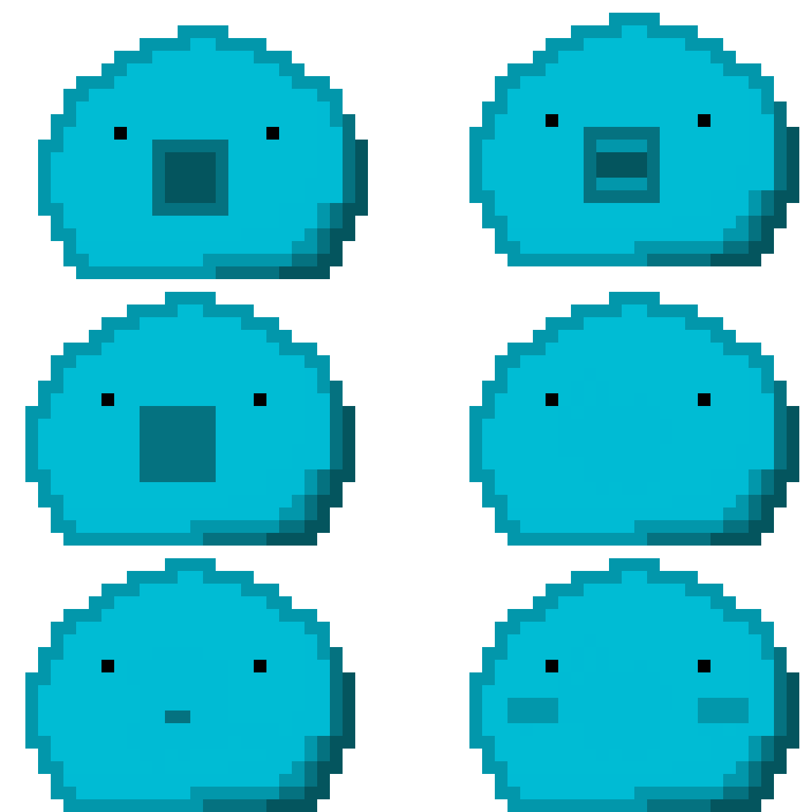 Pixilart Slime Character Sheet/Reference by suprrich23