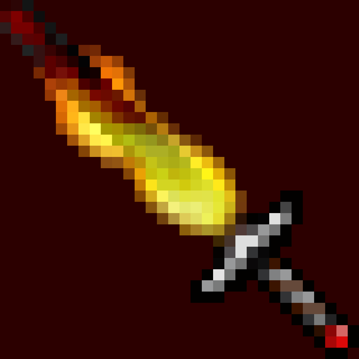 Pixilart Flame sword by InitiumArt