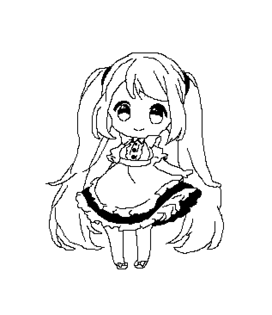 Pixilart Maid Girl Base By S167860