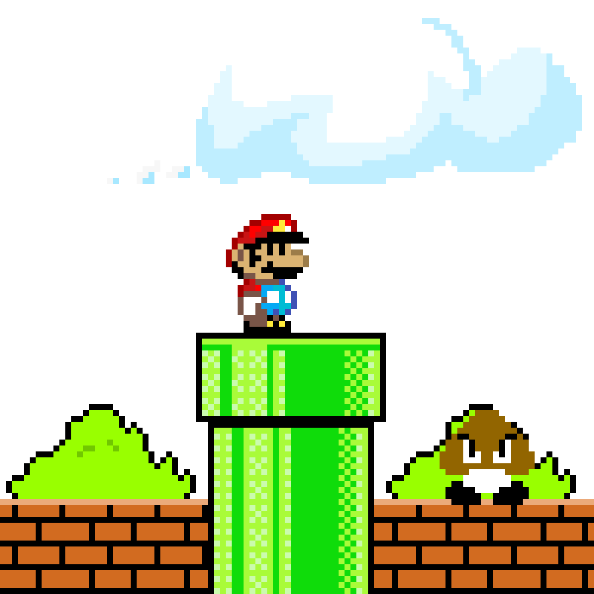 Pixilart - Mario Level (Mario) by Logans-art