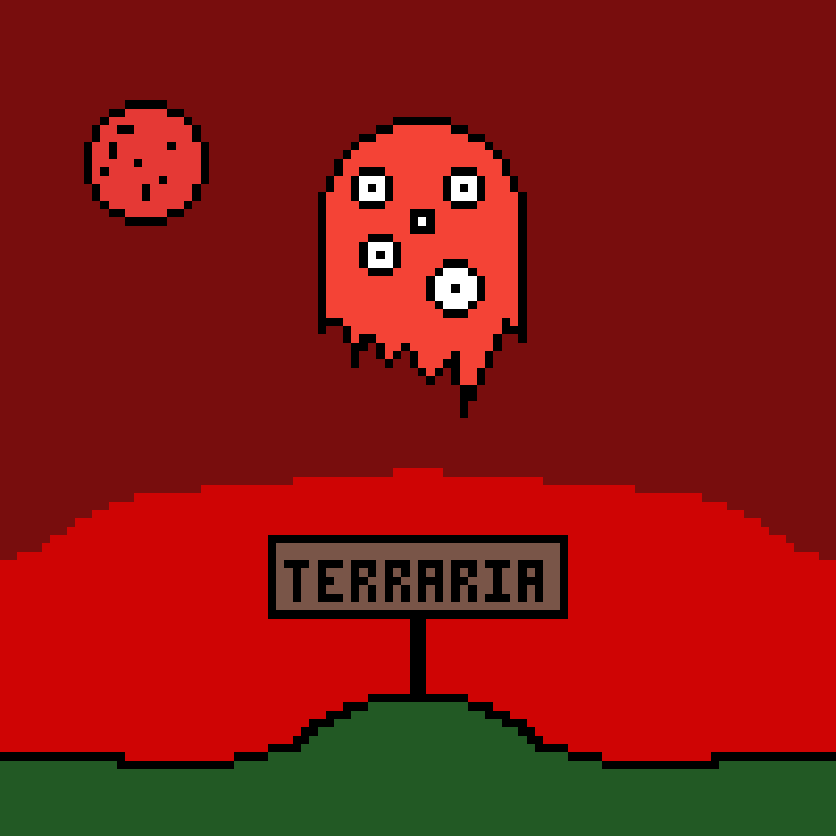 Pixilart - Terraria Blood Moon by Kai-The-Pixil