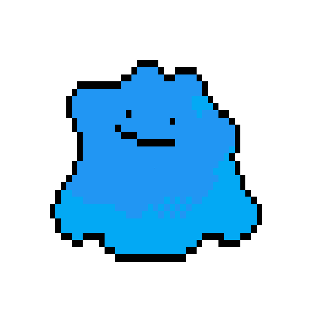 Pixilart shiny ditto by ZogiWeeb