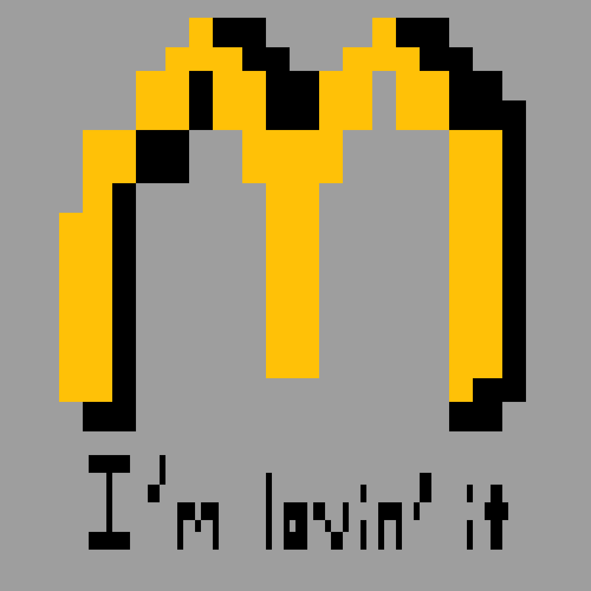 Editing Mcdonalds logo - Free online pixel art drawing tool - Pixilart